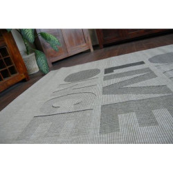 DYWAN SZNURKOWY SIZAL FLOORLUX 20272 YOLO srebrny / czarny 200x290cm