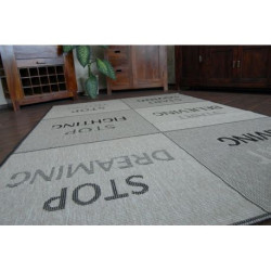 DYWAN SZNURKOWY SIZAL FLOORLUX 20275 YOLO srebrny / czarny 140x200cm DYWAN SZNURKOWY SIZAL FLOORLUX 20275 YOLO srebrny / czarny 140x200cm