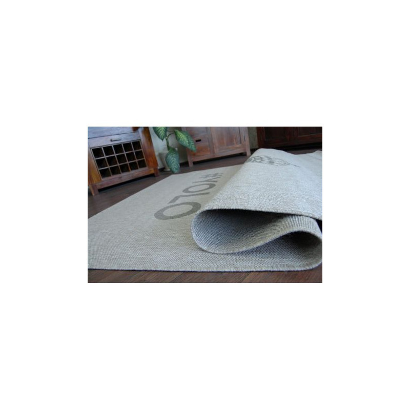 DYWAN SZNURKOWY SIZAL FLOORLUX 20276 YOLO srebrny / czarny 140x200cm DYWAN SZNURKOWY SIZAL FLOORLUX 20276 YOLO srebrny / czarny 140x200cm