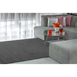 DYWAN SHAGGY Intens Muse 98 GRAFIT OBSZYTY MIĘKKI DO SALONU 300x550cm