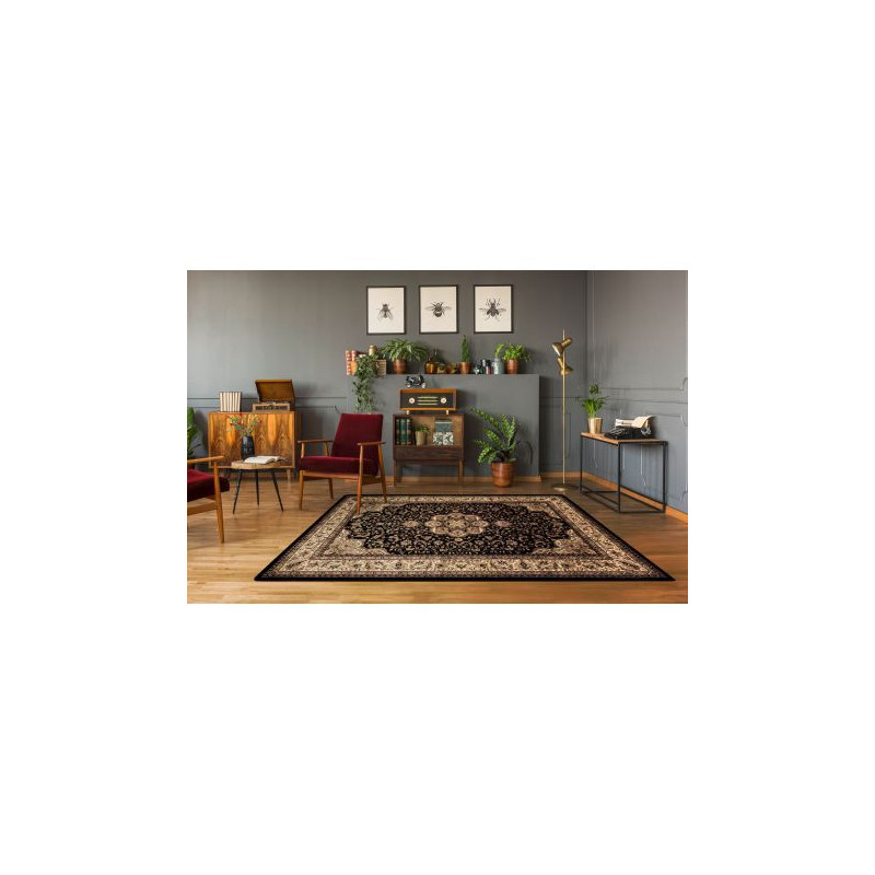Dywan ROYAL AGY wzór 0521 czarny 150x300cm Dywan ROYAL AGY wzór 0521 czarny 150x300cm