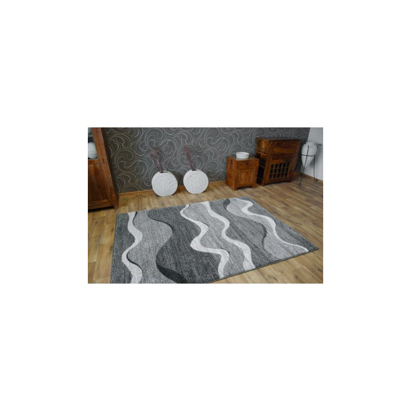 Dywan SHADOW 8649 black / light grey 80x150cm