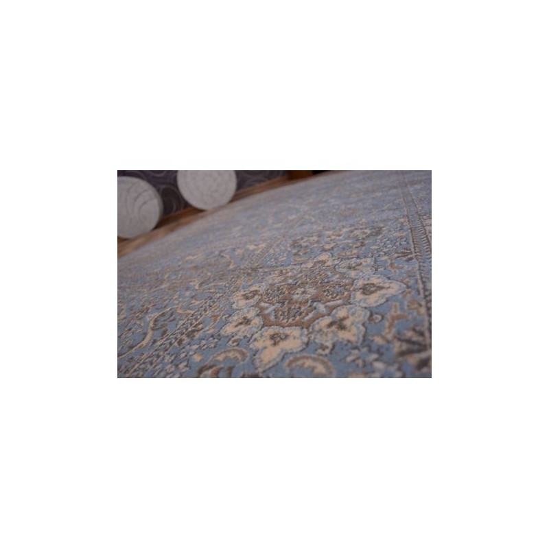 Dywan heat-set Jasmin 8580 niebieski 240x350cm Dywan heat-set Jasmin 8580 niebieski 240x350cm