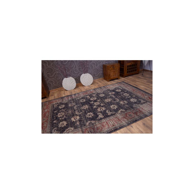 Dywan heat-set Jasmin 8628 czarny 180x270cm