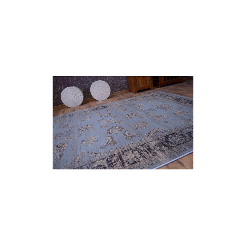 Dywan heat-set Jasmin 8628 niebieski 200x290cm