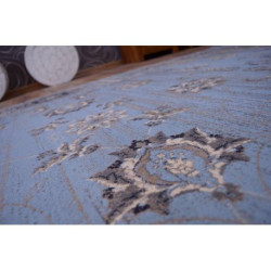 Dywan heat-set Jasmin 8628 niebieski 200x290cm