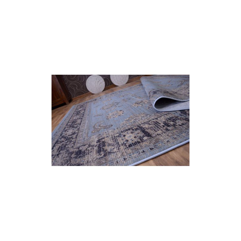 Dywan heat-set Jasmin 8628 niebieski 120x170cm