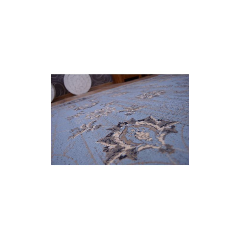 Dywan heat-set Jasmin 8628 niebieski 120x170cm