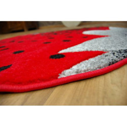 Dywan dziecięcy HAPPY C298 TRUSKAWKA czerwona 120x120cm Dywan dziecięcy HAPPY C298 TRUSKAWKA czerwona 120x120cm