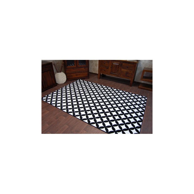 Dywan SKETCH - F757 krem/czarny - Karo 120x170cm Dywan SKETCH - F757 krem/czarny - Karo 120x170cm