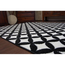 Dywan SKETCH - F757 krem/czarny - Karo 120x170cm Dywan SKETCH - F757 krem/czarny - Karo 120x170cm