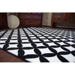 Dywan SKETCH - F757 krem/czarny - Karo 160x220cm Dywan SKETCH - F757 krem/czarny - Karo 160x220cm