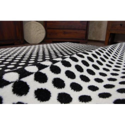 Dywan SKETCH - F762 krem/czarny - Kropki 120x170cm Dywan SKETCH - F762 krem/czarny - Kropki 120x170cm