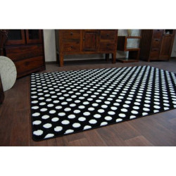 Dywan SKETCH - F764 czarny/kremowy - Kropki 180x270cm Dywan SKETCH - F764 czarny/kremowy - Kropki 180x270cm