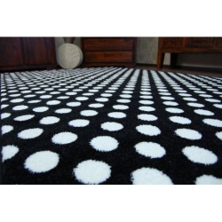 Dywan SKETCH - F764 czarny/kremowy - Kropki 180x270cm Dywan SKETCH - F764 czarny/kremowy - Kropki 180x270cm