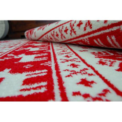 Dywan XMAS - F787 krem/czerwony 100x170cm