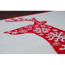 Dywan XMAS - F790 krem/czerwony 100x170cm