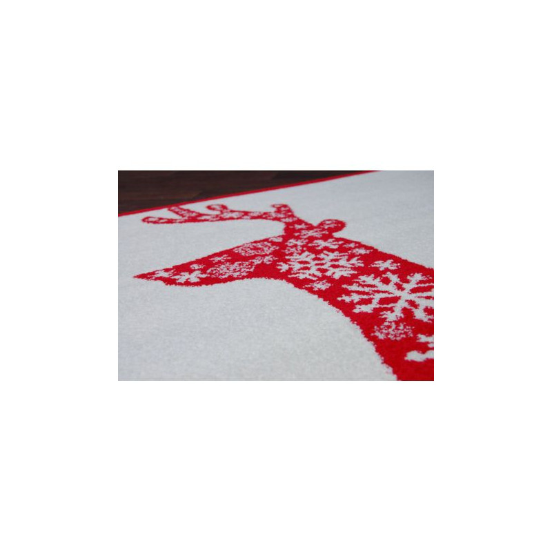 Dywan XMAS - F790 krem/czerwony 100x170cm
