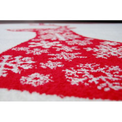 Dywan XMAS - F790 krem/czerwony 100x170cm
