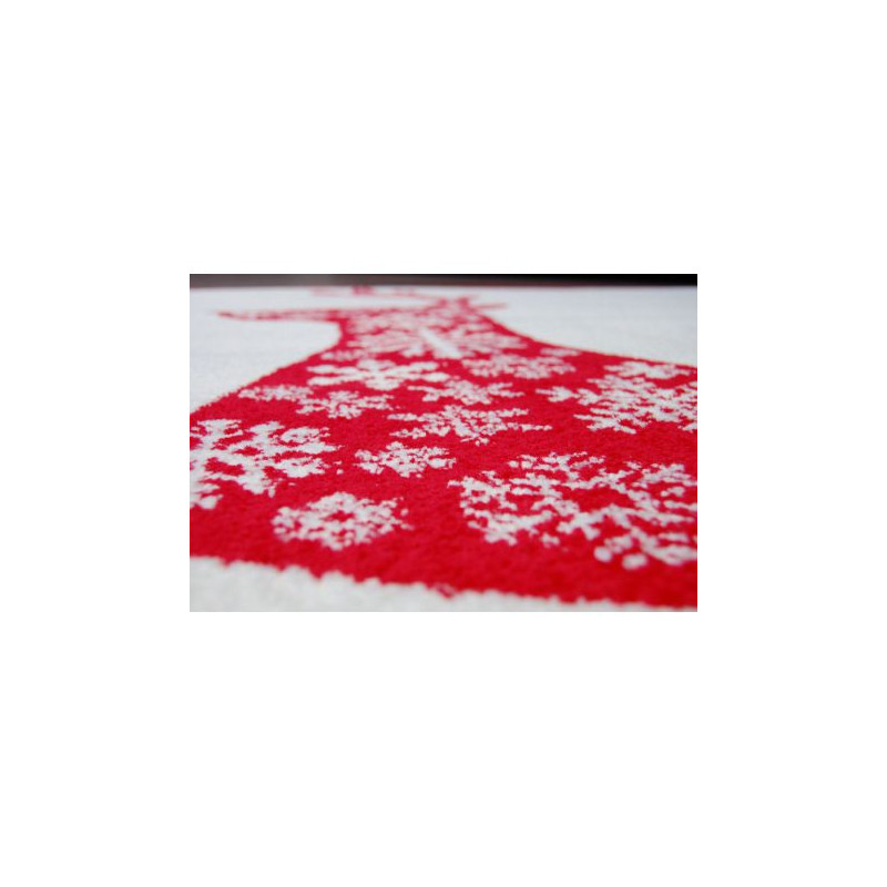 Dywan XMAS - F790 krem/czerwony 100x170cm