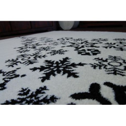 Dywan XMAS - F792 krem/czarny 80x150cm