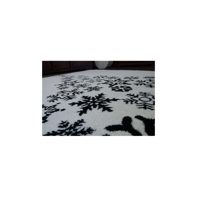 Dywan XMAS - F792 krem/czarny 80x150cm
