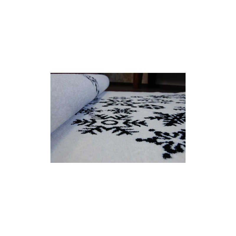 Dywan XMAS - F792 krem/czarny 80x150cm