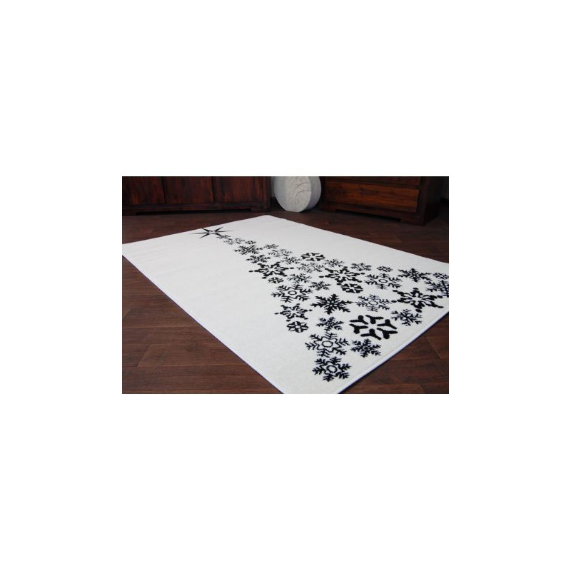 Dywan XMAS - F792 krem/czarny 100x170cm