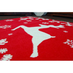 Dywan XMAS - F794 czerwony/krem 133x190cm
