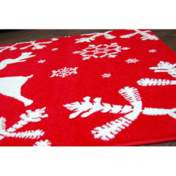 Dywan XMAS - F794 czerwony/krem 133x190cm