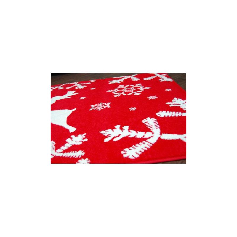 Dywan XMAS - F794 czerwony/krem 133x190cm