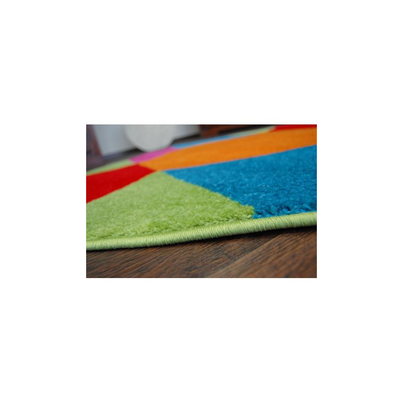 Dywan PAINT sześciokąt - 1550 blue koło 100cm Dywan PAINT sześciokąt - 1550 blue koło 100cm