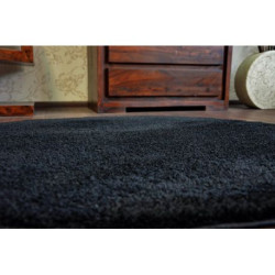 Dywan koło SHAGGY MICRO czarny koło 100cm Dywan koło SHAGGY MICRO czarny koło 100cm