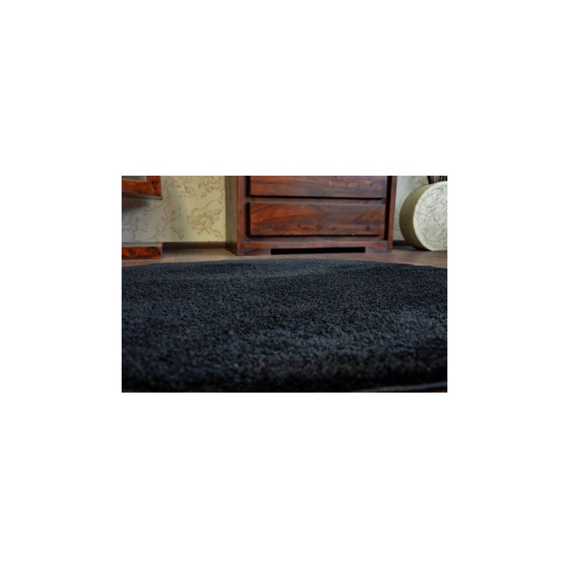 Dywan koło SHAGGY MICRO czarny koło 100cm Dywan koło SHAGGY MICRO czarny koło 100cm