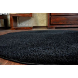 Dywan koło SHAGGY MICRO czarny koło 100cm Dywan koło SHAGGY MICRO czarny koło 100cm