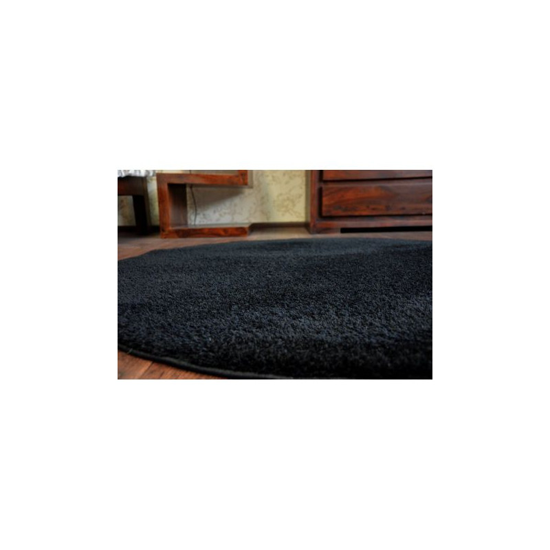 Dywan koło SHAGGY MICRO czarny koło 100cm Dywan koło SHAGGY MICRO czarny koło 100cm
