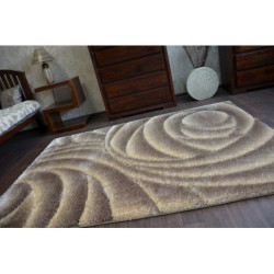 Dywan Shaggy SPACE 3D B217 j.brąz 80x150cm
