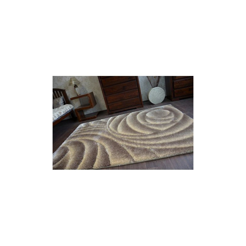 Dywan Shaggy SPACE 3D B217 j.brąz 80x150cm Dywan Shaggy SPACE 3D B217 j.brąz 80x150cm