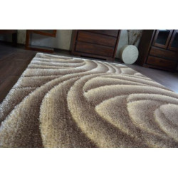 Dywan Shaggy SPACE 3D B217 j.brąz 80x150cm Dywan Shaggy SPACE 3D B217 j.brąz 80x150cm