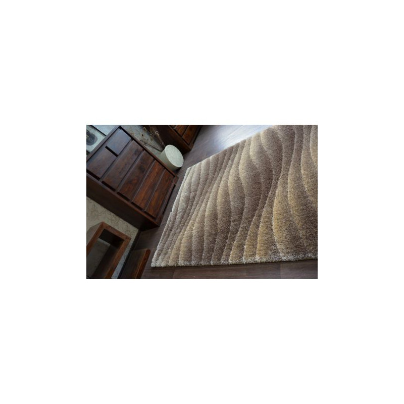 Dywan Shaggy SPACE 3D B222 j.brąz 120x170cm Dywan Shaggy SPACE 3D B222 j.brąz 120x170cm