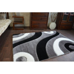 Dywan Shaggy SPACE 3D B314 szary 160x220cm Dywan Shaggy SPACE 3D B314 szary 160x220cm