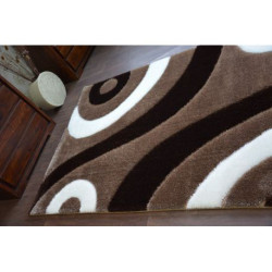 Dywan Shaggy SPACE 3D B314 j.brąz 80x150cm Dywan Shaggy SPACE 3D B314 j.brąz 80x150cm