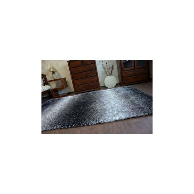 Dywan Shaggy SPACE 3D B315 czarny/szary 80x150cm