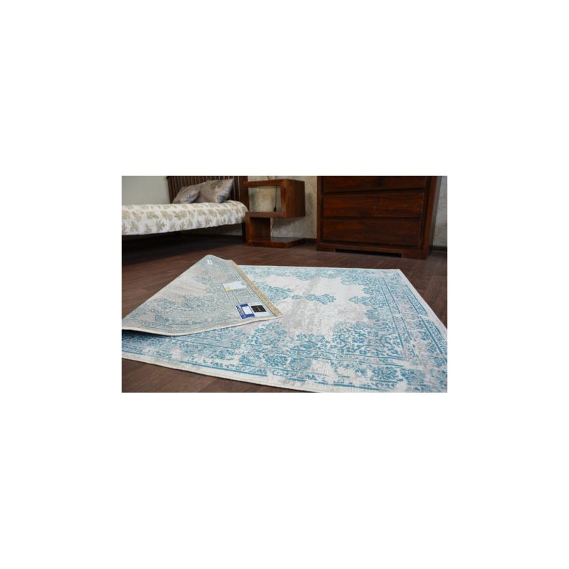 Dywan Vintage Rozeta 22206/064 turkus / szary 140x200cm