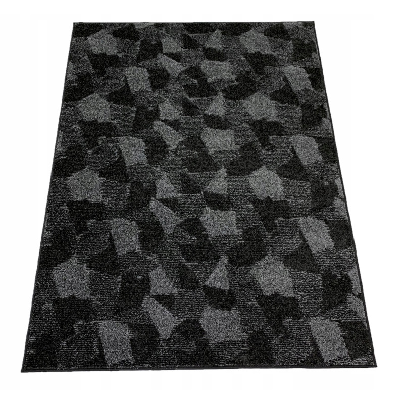 Dywan 270x400 CZARNO SZARY 3D DO SALONU SYPIALNI Dywan 270x400 CZARNO SZARY 3D DO SALONU SYPIALNI