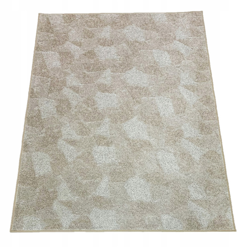 Dywan 100x150 BEŻOWO KREMOWY 3D DO SALONU SYPIALNI