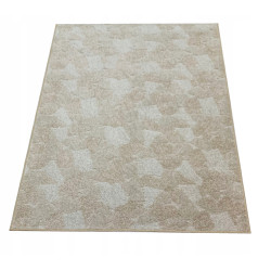 Dywan 100x150 BEŻOWO KREMOWY 3D DO SALONU SYPIALNI