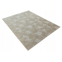 Dywan 100x150 BEŻOWO KREMOWY 3D DO SALONU SYPIALNI