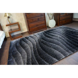 Dywan Shaggy SPACE 3D B222 ciemny szary 80x150cm