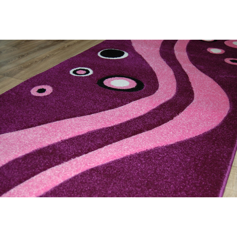 CHODNIK OKAZJA Dywanowy FRYZ 3D FIOLET/RÓŻ 100CM CHODNIK OKAZJA Dywanowy FRYZ 3D FIOLET/RÓŻ 100CM